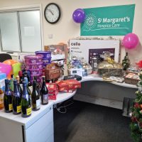 Festive raffle raises money for St Margaret’s Hospice